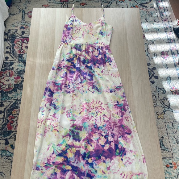 Parker Silk Floral Maxi Dress - Picture 2 of 7